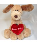 GUND Heads &amp; Tales Puppy Dog Plush Yours Forever Red Heart Pillow Soft T... - $48.00 CAD