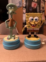 Spongebob Squarepants and Squidward Self Inking Stampers Rare Set of 2 Unique  - $22.99