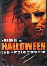 HALLOWEEN (dvd) *NEW* 3-disc unrated collector&#39;s edition, Rob Zombie re-make - £17.39 GBP