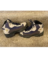 Vintage 90&#39;s Nike ACG Hiking Boots Brown Leather Blue Purple Nylon Women... - $134.04 CAD