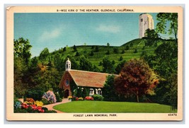 Lot of 2 Glendale CA Postcards Little Church of FLowers Wee Kirk Of Heat... - £1.53 GBP