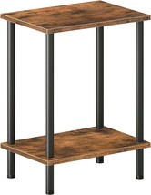 The Hoobro End Table, Nightstand With 2-Layer Storage Shelves, Side Table For - £31.91 GBP