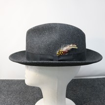 Pendleton WPL 5923 Gray 100% Wool Fedora Hat Mens Large Made in USA - £23.73 GBP