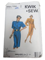 XS-L uncut Vintage sewing pattern kwik sew 1594 Shirt Dress - $3.49