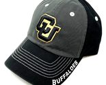 National Cap Colorado University CU Buffaloes Logo Grey &amp; Black Curved B... - £23.05 GBP