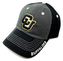 National Cap Colorado University CU Buffaloes Logo Grey &amp; Black Curved B... - £23.43 GBP