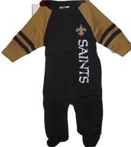 NFL Baby Onsies Saints 9  Mo NWT Comes with a PLUSH FOOTBALL BEAR - £15.60 GBP