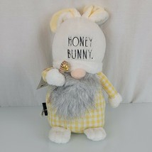 Rae Dunn - Honey Bunny - Bearded Weighted Honey Bee Bottom Stuffed Gnome 20”H - £27.23 GBP