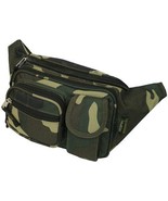 Camo Hip Waist Case Fanny Pack Green Camouflage Belt Travel Pouch Bum Ta... - $20.29 CAD