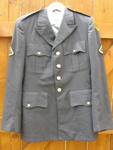 Vintage Army Military Shirt, Suit &amp; Trousers 3 Piece Service Uniform SZ 39L - £36.68 GBP