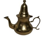 Vintage Hampton Brass Teapot Ornate, 9&quot; T,  Made In India, Home Decor Te... - $14.55