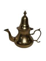 Vintage Hampton Brass Teapot Ornate, 9&quot; T,  Made In India, Home Decor Tea Coffee - £11.44 GBP