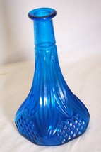 Blue Decorative Bottle Draped Diamond Pattern - $41.75 CAD