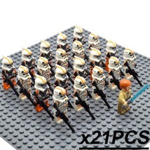 21pcs Star Wars The Clone Wars Minifigures Obi-Wan Leader 212th Attack Battalion - £25.85 GBP
