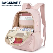 Laptop Backpack for Women BAGSMART Large Capacity 18.5  Business Backpa with USB - £126.00 GBP