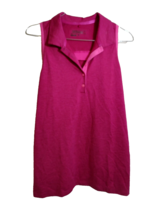 Nike Golf Dri-Fit Pink Sleeveless Pink Collared Shirt Women&#39;s Size Large L - £6.94 GBP