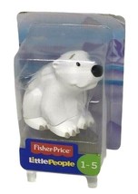 Fisher Price Little People White Polar Bear Toy Zoo Preschool Figurine P... - $14.84