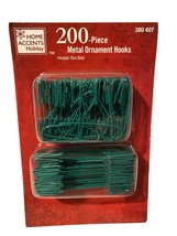 Home Accents Holiday Christmas 200 Piece Metal Ornament Hooks, Green - $6.23