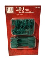 Home Accents Holiday Christmas 200 Piece Metal Ornament Hooks, Green - $9.32