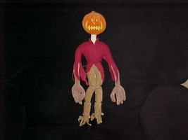 19&quot; Disney Jack Skillington Pumpkin Head Poseable Plush Doll Rare - £46.73 GBP