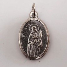 Religiös Medaillon St. Lucy Pray Für US Italy - £34.24 GBP