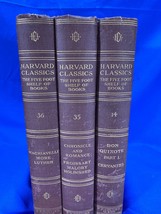 3 Harvard Classics Five-Foot Shelf of Books: Vol. 14,35,&amp;36 - Don Quixote - £22.38 GBP