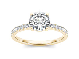 14K Yellow Gold 1 1/4ct TDW Diamond Classic Engagement Ring - £3,165.44 GBP