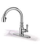 La Toscan Old Fashion Single Handle Deck Mounted Kitchen Faucet with Pul... - $257.40