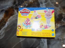 Play-Doh Kitchen Creations Ice Cream Scoops &#39;n Sundaes Set NEW - £12.05 GBP