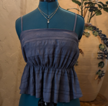 dark grey cropped tank top womens size small - $8.81