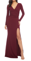 Dress The Population 191-3086 Carmen Gown SZ XS ($288) Burgundy - £73.80 GBP