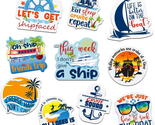 Cruise Door Magnets Decorations 10 Pcs Funny Boat Anchor Steering Wheel ... - $24.28