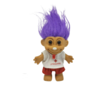 VINTAGE RUSS TROLL PURPLE COLOR HAIR LIFEGUARD OUTFIT SHIRT SHORTS RED W... - $19.00