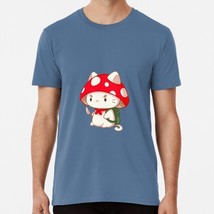 Angry Kitten Mushroom Head Knife Hands Cat Sticker Hat Very Thats T-Shirt - £17.59 GBP