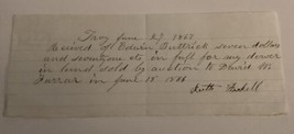Handwritten Receipt Document 1867 Signed ID’d Ruth Haskell NH Antique - $27.01