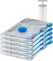 Amazon Basics Vacuum Compression Zipper Storage Bags with Airtight Valve... - $14.44