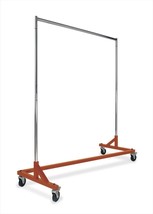Heavy Duty Commercial Grade Single Bar Z Rack Clothing Garment Clothes R... - $2,134.94 MXN