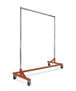 Heavy Duty Commercial Grade Single Bar Z Rack Clothing Garment Clothes R... - $2,092.27 MXN