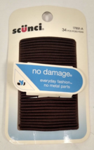 Scunci 34pcs Elastics Brown  all day hold no damage #17891 - £7.06 GBP