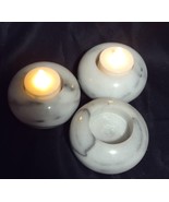 Marble votive candle holders with felted bottoms - €16,93 EUR