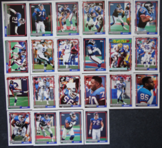 1992 Topps New York Giants Team Set of 22 Football Cards - $10.00