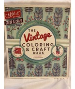 The Vintage Coloring &amp; Craft Book By Lisa Hughes Soft Cover NEW - £7.43 GBP