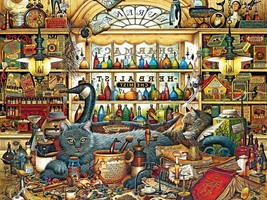 Buffalo Games The Cats Of Charles Wysocki 750 Piece Jigsaw Puzzle Elmer &amp; Lorett - £11.02 GBP