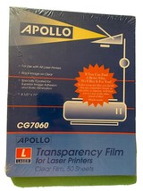 Apollo Laser Printer Copier Transparency Film 50 Sheets CG7060 - $24.63