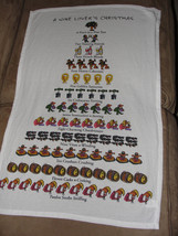 Large Christmas Hand Towel for Wine Lovers - $8.90