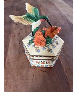 Hummingbird Musical Trinket Box 2001 Ruby-Throated Holster House Wings O... - €17,49 EUR