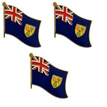 Pack of 3 Turks and Caicos Islands Single Flag Lapel Pins  - $10.95