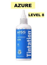 Kiss Colors Tintation Semi-Permanent Hair Color 5 Fl Oz Azure T221 Level: 8 - £4.43 GBP