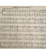 1875 Trovatore Air Victorian Sheet Music Reed Organ Melodeon DWDD18 - $29.99