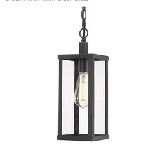 Outdoor Black Hanging Pendant Light  - $63.70